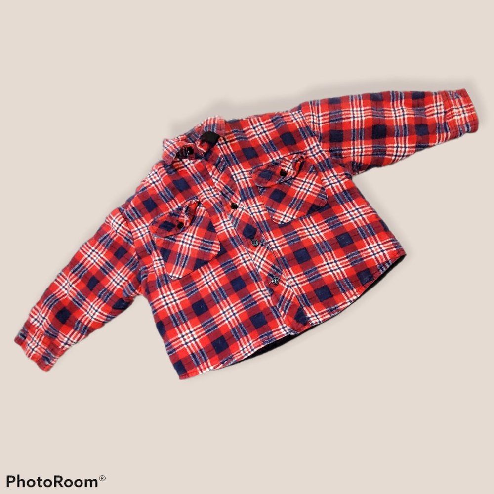 Wilderness Filled Plaid Jacket Red & Blue